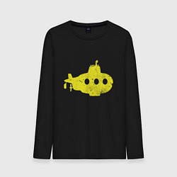 Лонгслив хлопковый мужской Желтая подводная лодка, цвет: черный
