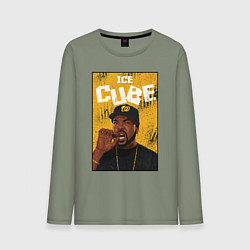 Лонгслив хлопковый мужской Ice Сube, цвет: авокадо