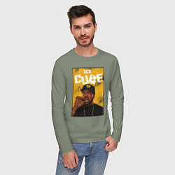 Лонгслив хлопковый мужской Ice Сube, цвет: авокадо — фото 2