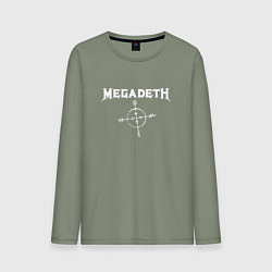 Лонгслив хлопковый мужской Megadeth: Cryptic Writings, цвет: авокадо