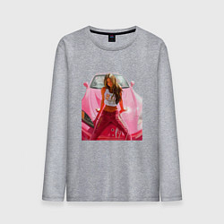 Лонгслив хлопковый мужской Суши Девон Аоки Honda s2000, цвет: меланж