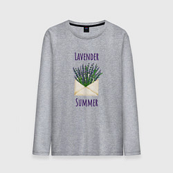 Мужской лонгслив Lavender Summer - букет лаванды в конверте