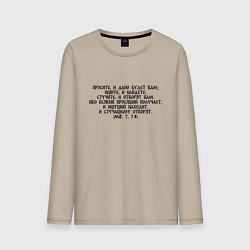 Мужской лонгслив Просите и дано будет вам