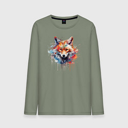Мужской лонгслив Граффити с лисой