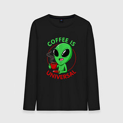 Мужской лонгслив Coffee is universal