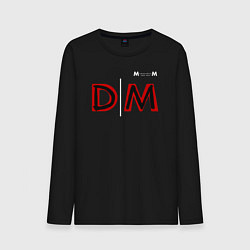 Лонгслив хлопковый мужской Depeche Mode 2023 Memento Mori Logo 08, цвет: черный