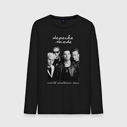 Лонгслив хлопковый мужской Depeche Mode World Violation Tour Band, цвет: черный