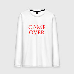 Мужской лонгслив Game over конец игры