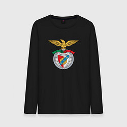 Лонгслив хлопковый мужской Benfica club, цвет: черный