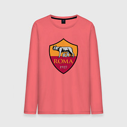 Лонгслив хлопковый мужской Roma sport fc, цвет: коралловый
