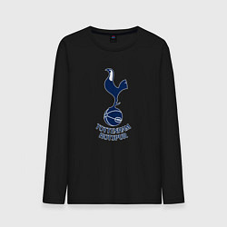 Лонгслив хлопковый мужской Tottenham Hotspur fc sport, цвет: черный