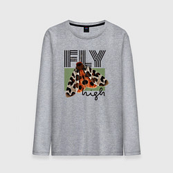 Мужской лонгслив Fly high moth