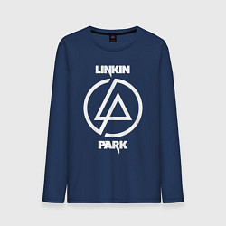Лонгслив хлопковый мужской Linkin Park logo, цвет: тёмно-синий