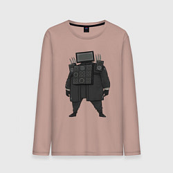Мужской лонгслив Skibidi toilet TV Man boss