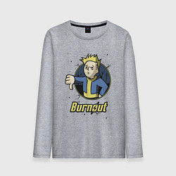 Мужской лонгслив Burnout - vault boy