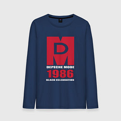 Лонгслив хлопковый мужской Depeche Mode - Black Celebration album merch, цвет: тёмно-синий