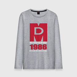 Лонгслив хлопковый мужской Depeche Mode - Black Celebration album merch, цвет: меланж