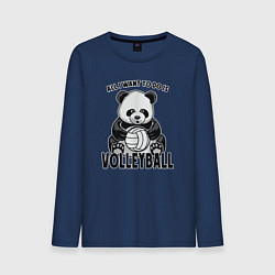 Мужской лонгслив Panda volleyball