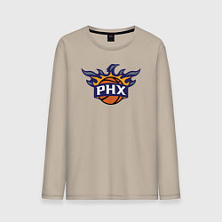 Лонгслив хлопковый мужской Phoenix Suns fire, цвет: миндальный