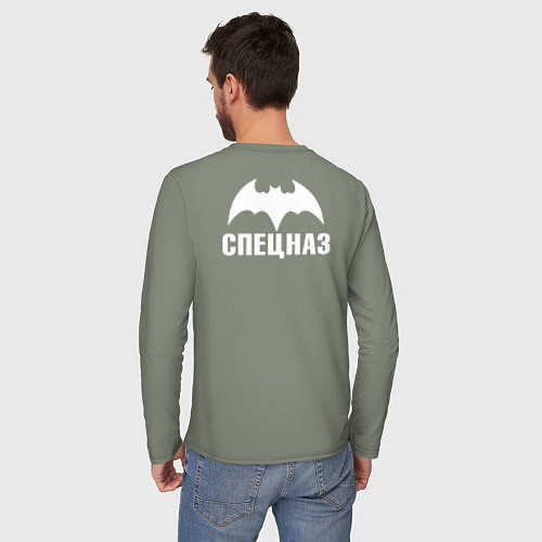 Мужской лонгслив Разведка - спецназ ГРУ / Авокадо – фото 4