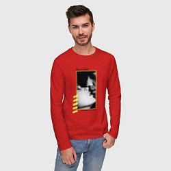 Лонгслив хлопковый мужской Depeche Mode a question of lust, цвет: красный — фото 2