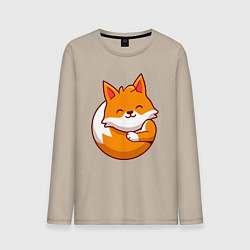 Мужской лонгслив Orange fox