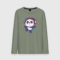 Мужской лонгслив Music panda