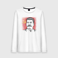Мужской лонгслив Сталин с флагом СССР