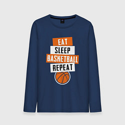 Мужской лонгслив Eat sleep basketball