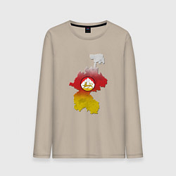 Мужской лонгслив Осетия и герб