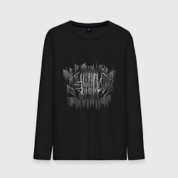 Лонгслив хлопковый мужской Slipknot in Black Metal Style, цвет: черный