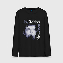 Лонгслив хлопковый мужской Joy Division - Ian Curtis, цвет: черный