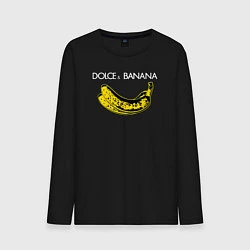 Лонгслив хлопковый мужской Dolce Banana, цвет: черный