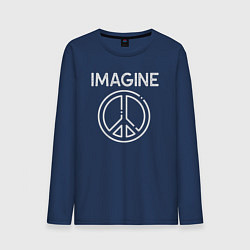 Мужской лонгслив Imagine peace