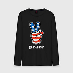 Мужской лонгслив USA peace