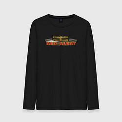 Лонгслив хлопковый мужской Command & Conquer: Red Alert logo, цвет: черный
