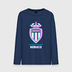 Мужской лонгслив Monaco FC в стиле glitch