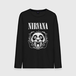 Мужской лонгслив Nirvana rock panda
