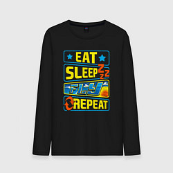 Мужской лонгслив Eat sleep fly