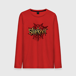 Лонгслив хлопковый мужской Slipknot original, цвет: красный