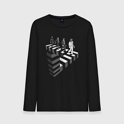 Мужской лонгслив The Beatles road illusion