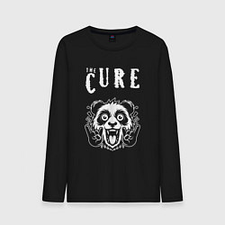 Лонгслив хлопковый мужской The Cure rock panda, цвет: черный