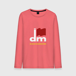 Лонгслив хлопковый мужской Depeche Mode - Black celebration tonight, цвет: коралловый