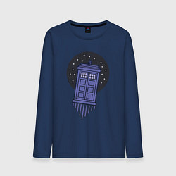 Мужской лонгслив Tardis fly