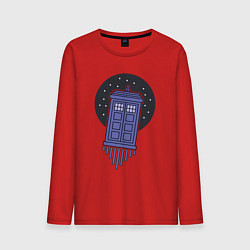 Мужской лонгслив Tardis fly