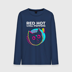 Мужской лонгслив Red Hot Chili Peppers rock star cat