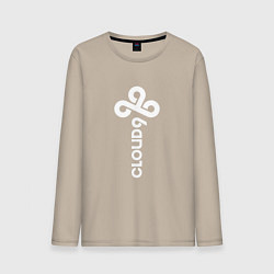 Мужской лонгслив Cloud9 - vertical logo