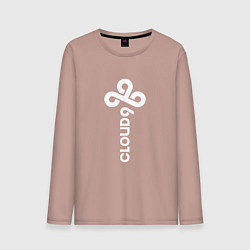 Мужской лонгслив Cloud9 - vertical logo