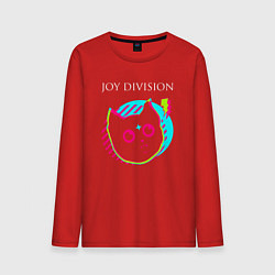 Мужской лонгслив Joy Division rock star cat