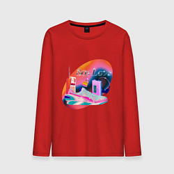 Мужской лонгслив 80s Love